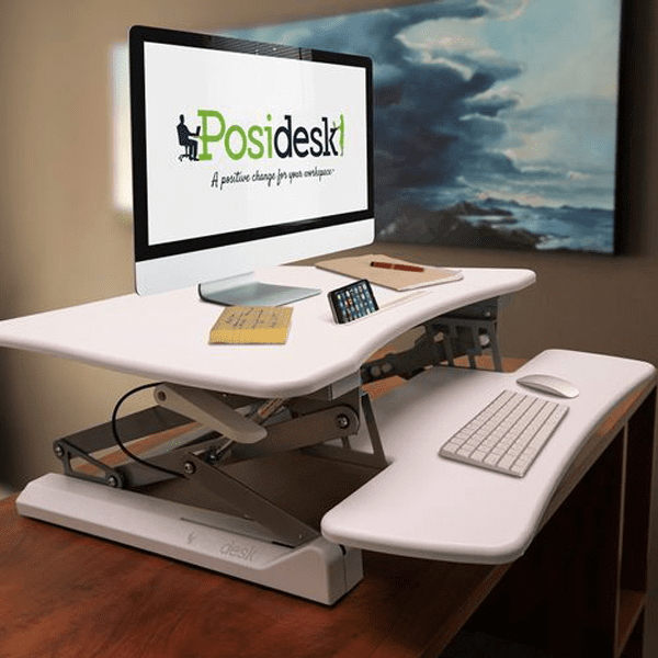 posidesk POSI203 medium executive sit stand desk white 2