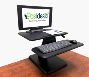 sit stand pedestal desk