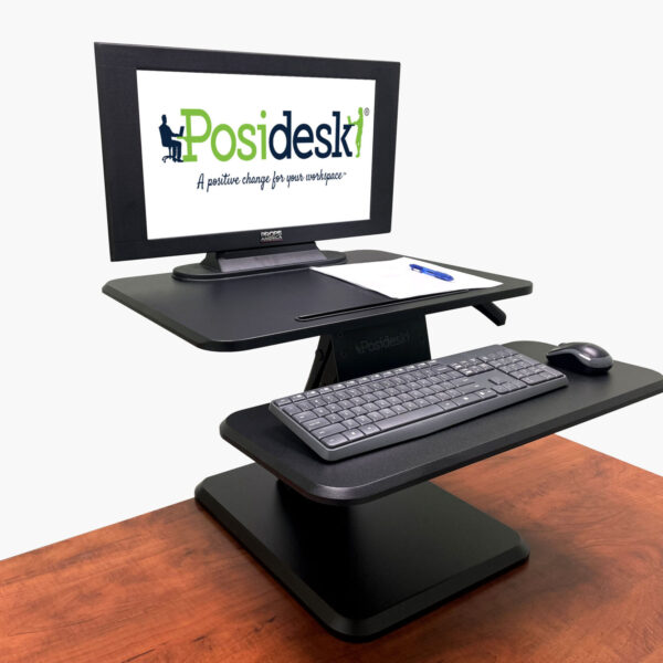 sit stand pedestal desk